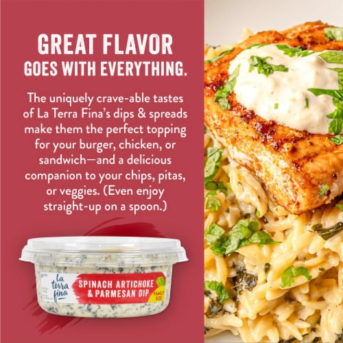 La Terra Fina® Spinach Artichoke & Parmesan Family Size Dip & Spread Perspective: right