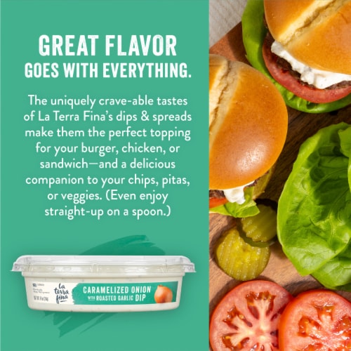 La Terra Fina® Caramelized Onion with Roasted Garlic Dip & Spread Perspective: right