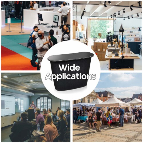 Pop Up Counter Portable Trade Show Display Podium Promotion Retail Speech Bag Stand Perspective: right