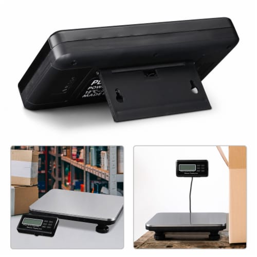 660lbs LCD AC Digital Floor Bench Scale Postal Platform Shipping 300KG Weigh Perspective: right