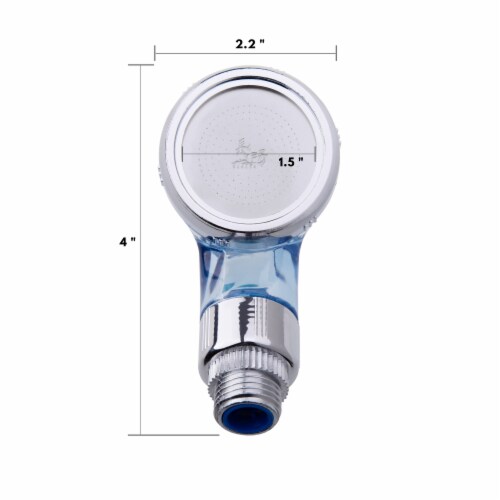 1-Spray Patterns with 1.5 GPM 4 in. Wall Mount Handheld Shower Head in Chrome Perspective: right