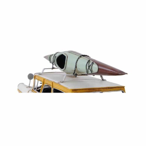 Old Modern Handicrafts AJ019 Fords Woody-Look Country Squire with Kayak Model Airplane Perspective: right
