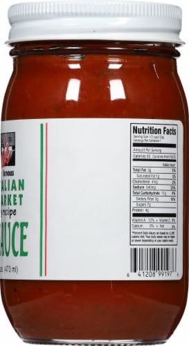Carfagna's Original Family Recipe Pizza Sauce Perspective: right