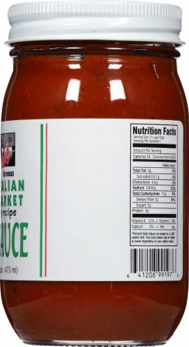 Carfagna's Original Family Recipe Pizza Sauce Perspective: right