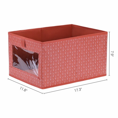 uxcell Collapsible Storage Basket Bedroom Living Room Organizer Perspective: right