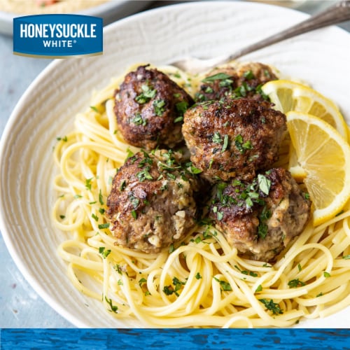 Honeysuckle White® 93% Lean Fat Ground Turkey Tray Perspective: right