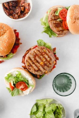 Shady Brook Farms® Bacon Cheddar Turkey Patties Perspective: right