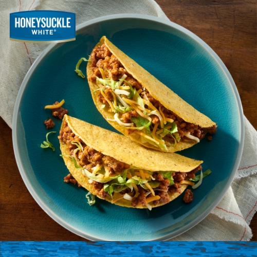 Honeysuckle White® 85% Lean Fat Ground Turkey Tray Perspective: right