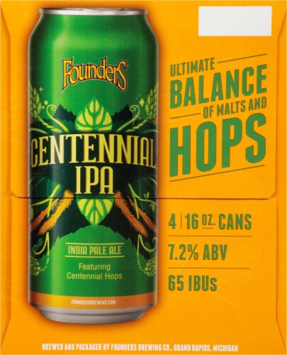 Founders Brewing® Centennial IPA Beer Perspective: right
