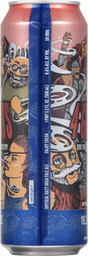 Founders Brewing 4 Giants Imperial Haze IPA Beer Perspective: right