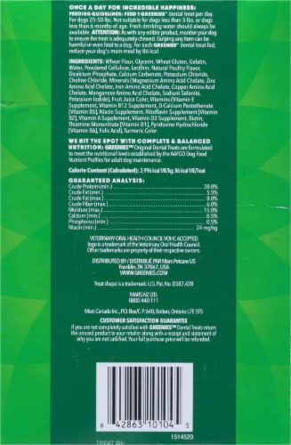 Greenies™ Value Pack Original Regular Dog Dental Treats Perspective: right