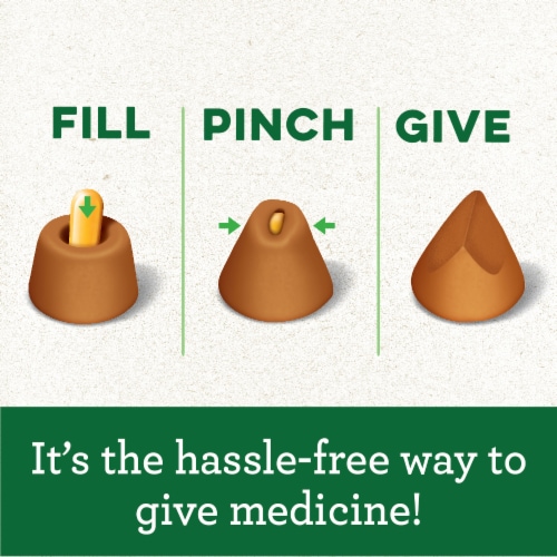GREENIES PILL POCKETS Peanut Butter Flavor for Dogs Capsule Size Natural Soft Dog Treats Perspective: right