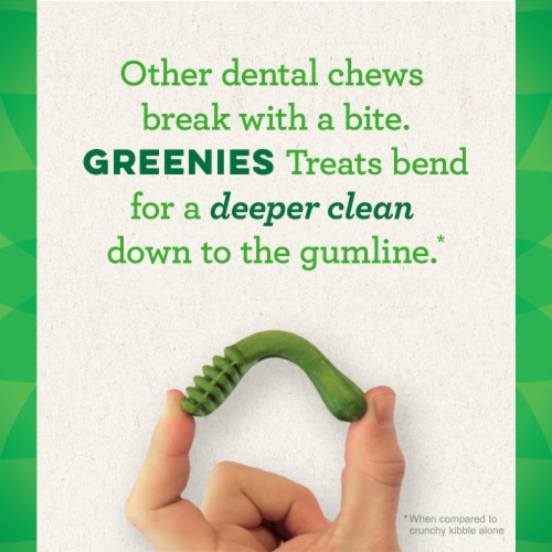 Greenies Original Teenie Dental Dog Treats Perspective: right