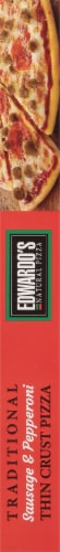Edwardo's Sausage & Pepperoni Thin Crust Pizza Perspective: right