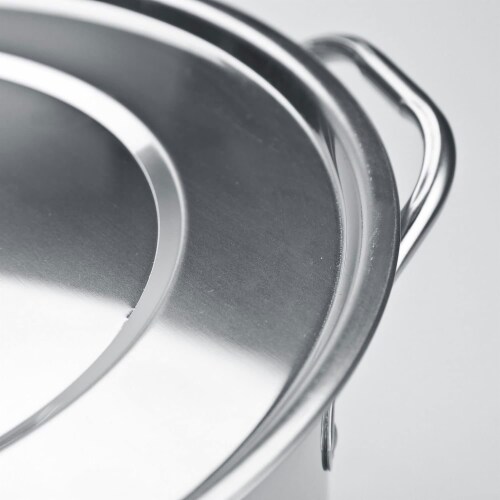 Alpine Cuisine 6.5 Quart Stainless Steel Stock Steamer Cooking Pot Perspective: right