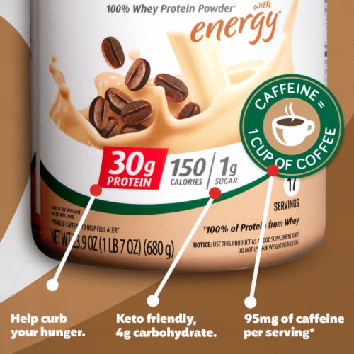 Premier Protein® Cafe Latte Protein Powder Perspective: right