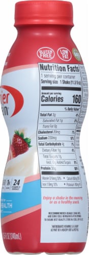 Premier Protein® Strawberries & Cream High Protein Shake Bottle Perspective: right