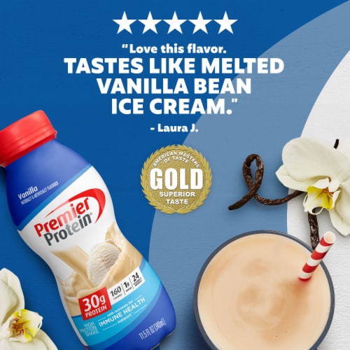 Premier Protein® Vanilla Protein Shakes Perspective: right