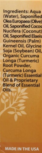 Plantlife Turmeric Herbal Soap with Turmeric Oil and Powder Perspective: right