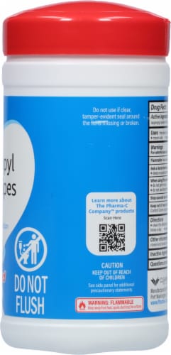 Pharma-C-Wipes™ 70% Isoproyl Alcohol Wipes Perspective: right