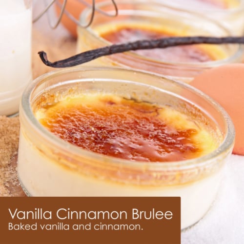 Tuscany Candle™ Marbled Wax Vanilla Cinnamon Brulee Candle Jar Perspective: right