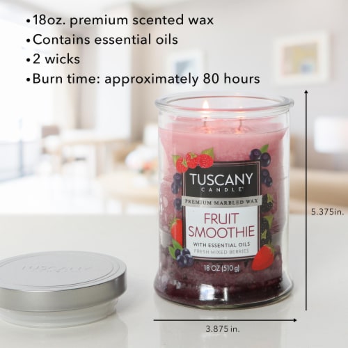 Tuscany Candle™ Fruit Smoothie Scented Triple Pour Jar Candle Perspective: right