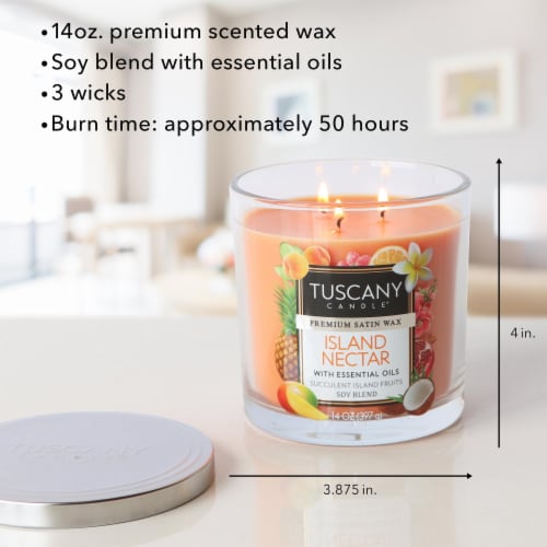 Tuscany Candle™ Jar Candle Island Nectar Perspective: right