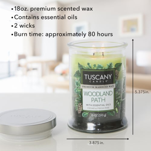 Tuscany™ Scented Triple Pour Jar Candle Woodland Path Perspective: right