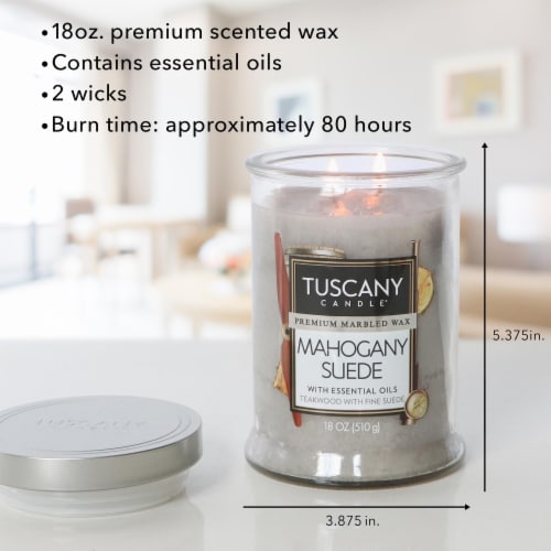 Tuscany™ Jar Candle Mahogany Suede Perspective: right