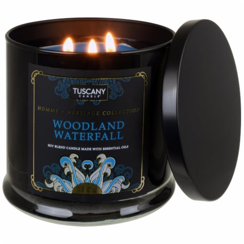 Tuscany Homme & Heritage Collection Woodland Waterfall Soy Blend Jar Candle Perspective: right