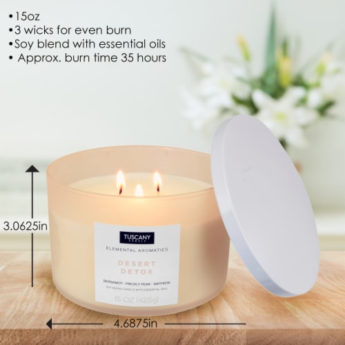 Tuscany Candle™ Elemental Aromatics Soy Jar Candle Desert Detox Perspective: right