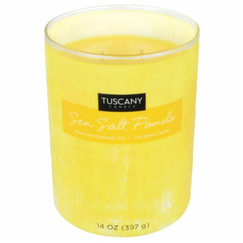 Tuscany Home Decor Collection Scented Jar Candle - Sea Salt Pomelo Perspective: right