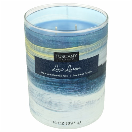 Tuscany Home Decor Collection Scented Jar Candle - Lux Linen Perspective: right