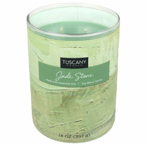 Tuscany Home Decor Collection Scented Jar Candle - Jade Stone Perspective: right