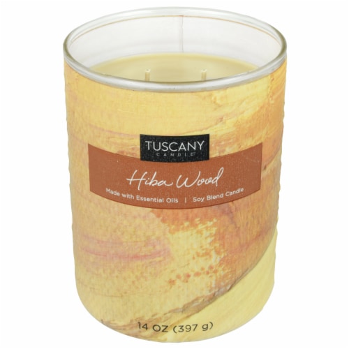 Tuscany Home Decor Collection Scented Jar Candle - Hiba Wood Perspective: right