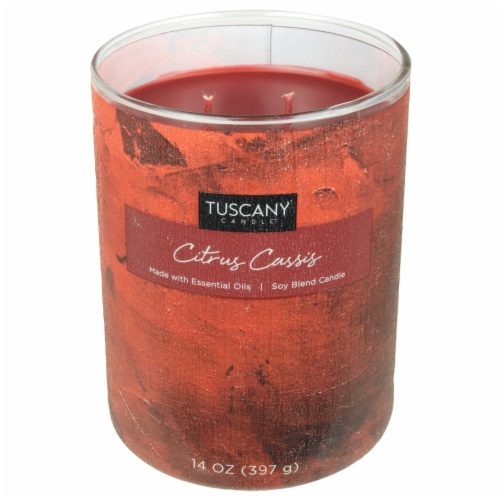 Tuscany Home Decor Collection Scented Jar Candle - Citrus Cassis Perspective: right