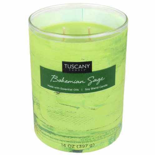 Tuscany Home Decor Collection Scented Jar Candle - Bohemian Sage Perspective: right