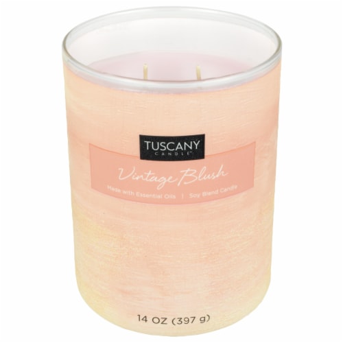 Tuscany Home Decor Collection Scented Jar Candle - Vintage Blush Perspective: right