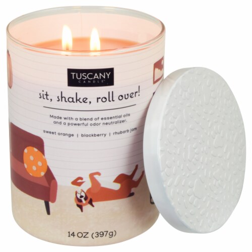 Tuscany Candle™ Pet Collection Sit, Shake, Roll Over Jar Candle Perspective: right