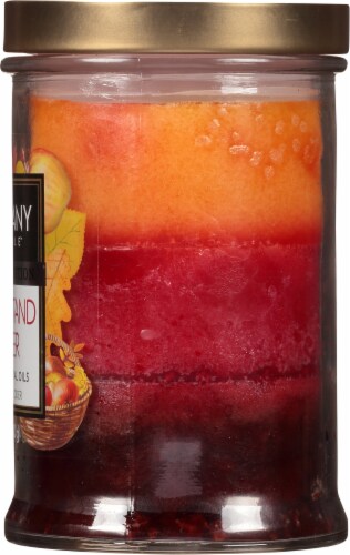 Tuscany Candle™ Farmstand Cider Limited Edition Scented Triple Pour Jar Candle Perspective: right
