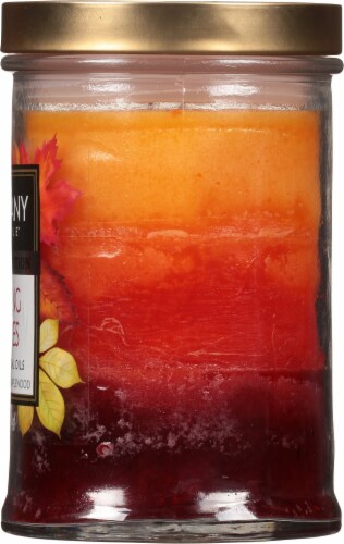 Tuscany Candle™ Falling Leaves Limited Edition Scented Triple Pour Jar Candle Perspective: right