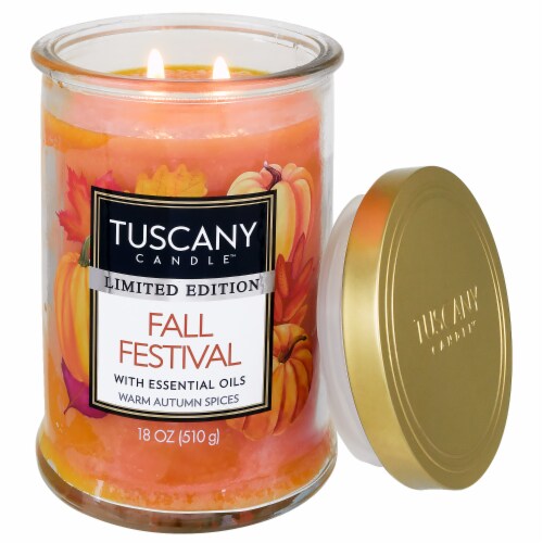 Tuscany Candle™ Limited Edition Fall Festival Jar Candle Perspective: right