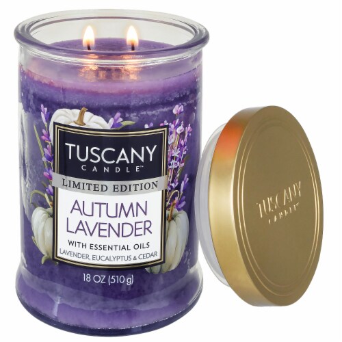 Tuscany Candle Autumn Lavender Limited Edition Scented Jar Candle Perspective: right