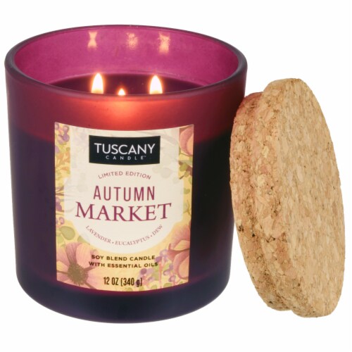Tuscany Candle Autumn Market Limited Edition Scented Jar Candle Perspective: right