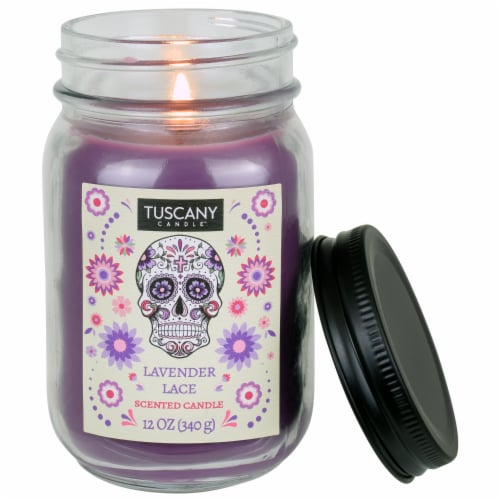 Tuscany Candle™ Lavendar Lace Scented Jar Candle Perspective: right