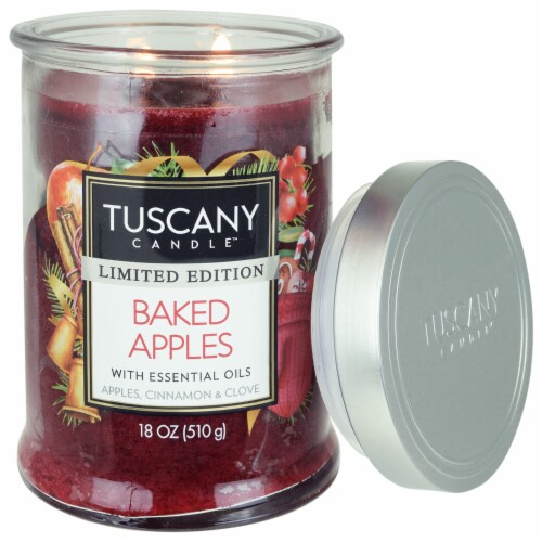 Tuscany Candle™ Limited Edition Baked Apples Scented Jar Candle Perspective: right