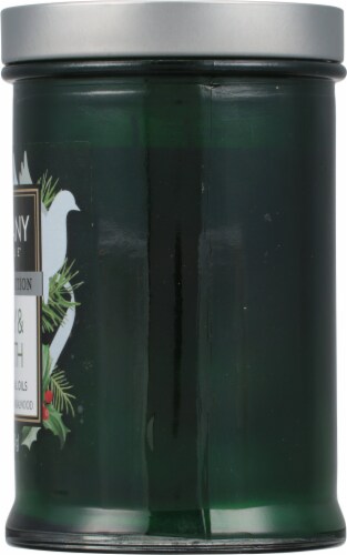 Tuscany Candle™ Limited Edition Holly & Hearth Scented Painted Jar Candle Perspective: right