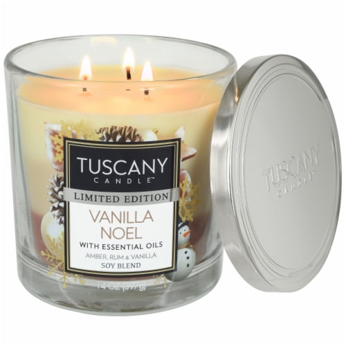 Tuscany Candle™ Limited Edition Vanilla Noel Scented Triple Pour Jar Candle Perspective: right