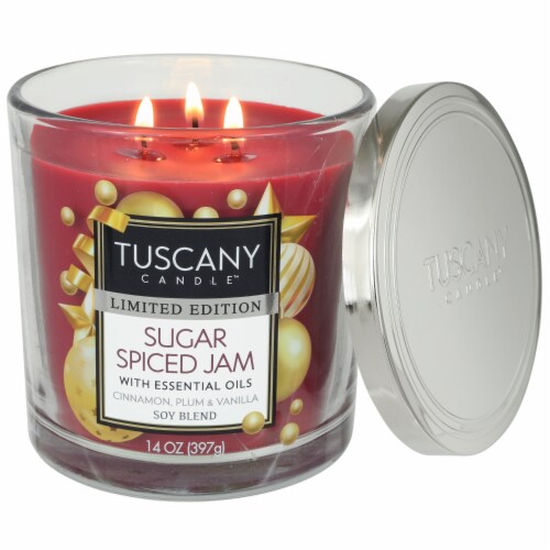 Tuscany Candle™ Limited Edition Sugar Spiced Jam Scented Jar Candle Perspective: right