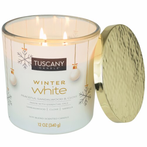 Tuscany Candle™ Limited Edition Winter White Scented Jar Candle Perspective: right